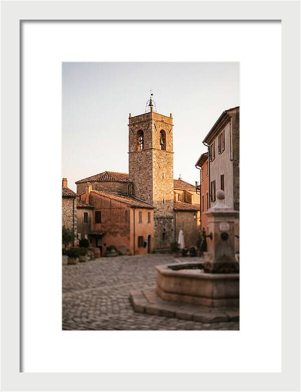 Bell Tower In Village Square