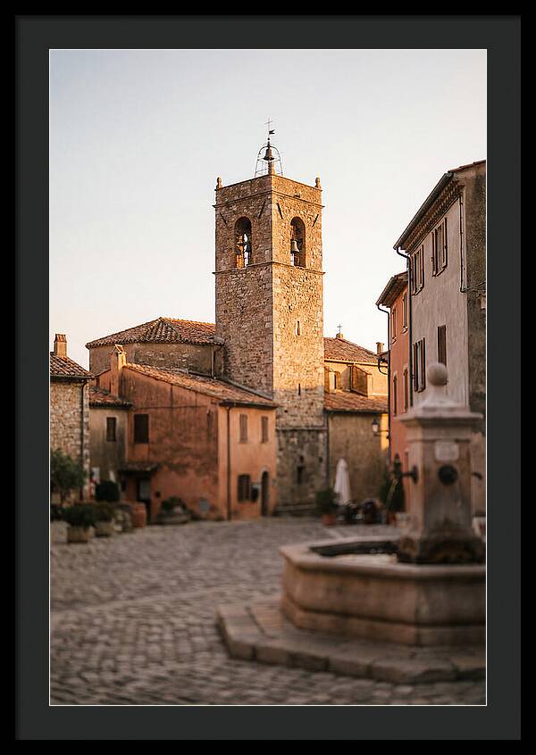 Bell Tower In Village Square