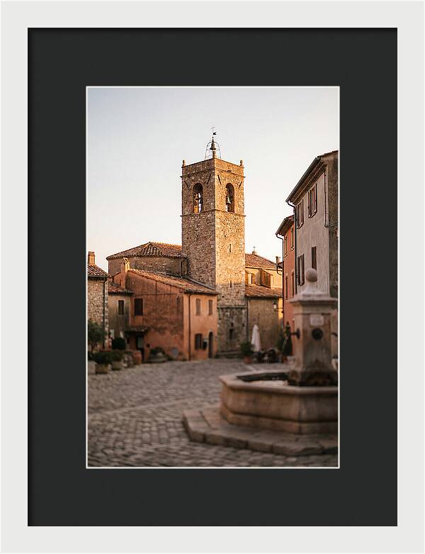 Bell Tower In Village Square