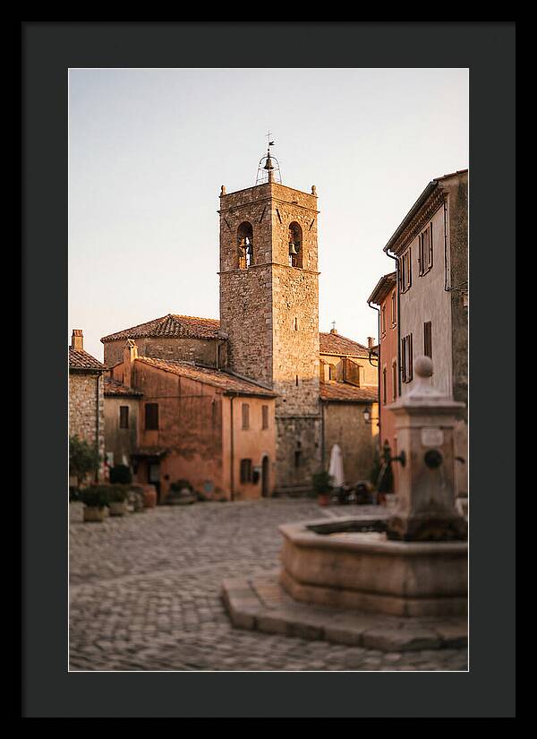 Bell Tower In Village Square