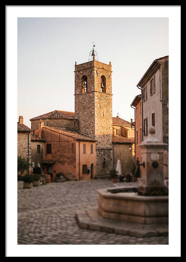 Bell Tower In Village Square