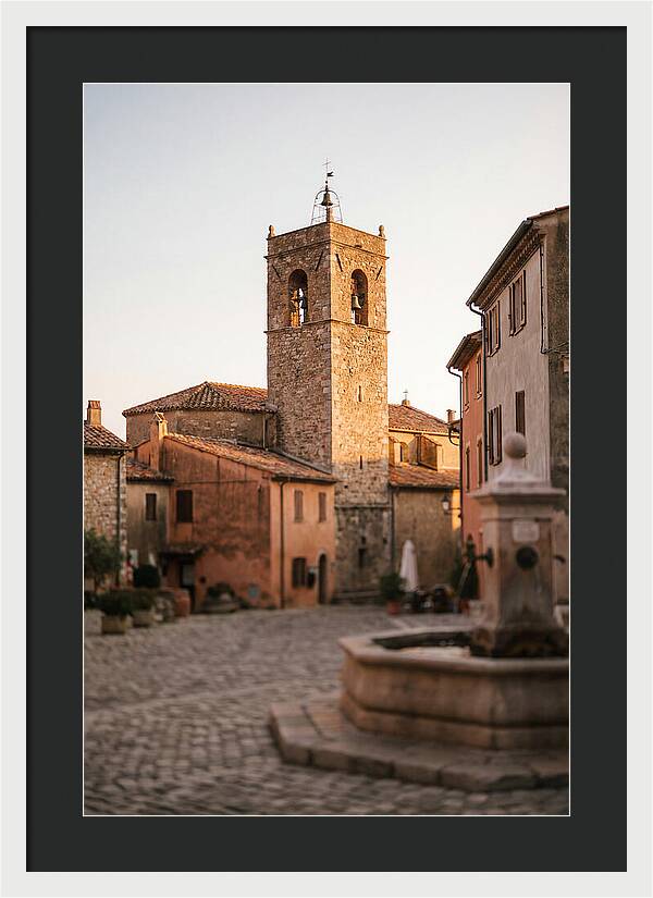 Bell Tower In Village Square