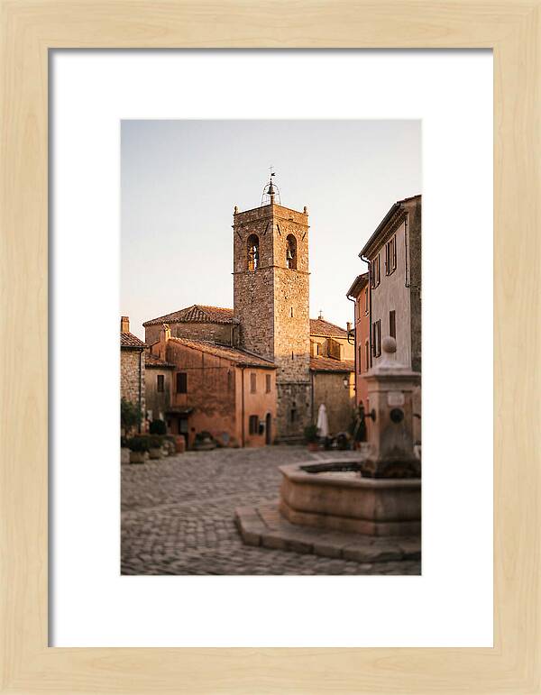 Bell Tower In Village Square