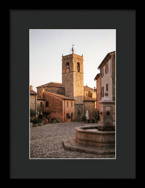 Bell Tower In Village Square