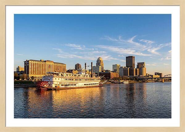 Belle Of Louisville At Sunset