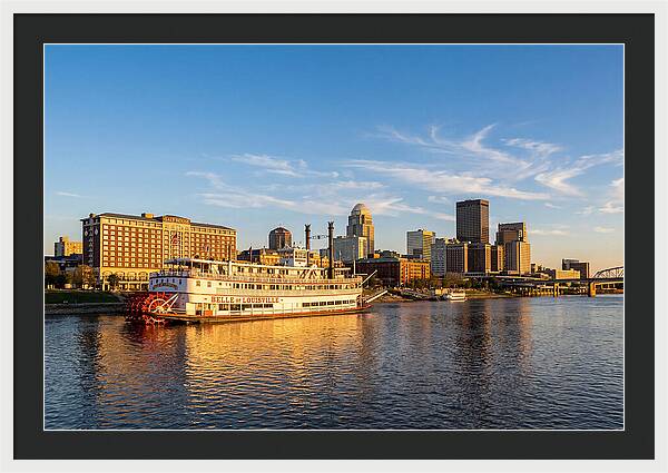 Belle Of Louisville At Sunset