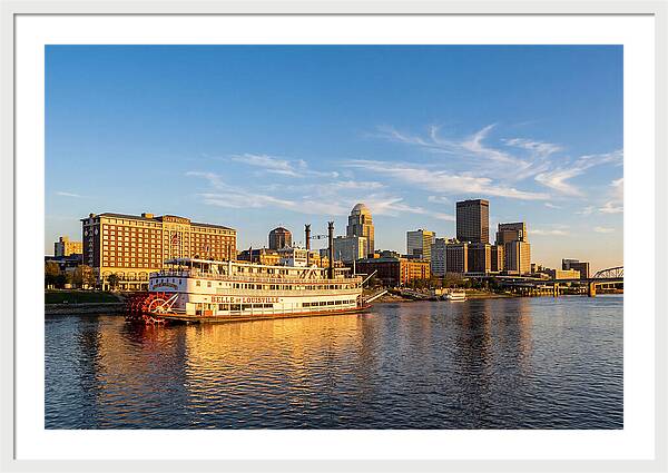 Belle Of Louisville At Sunset