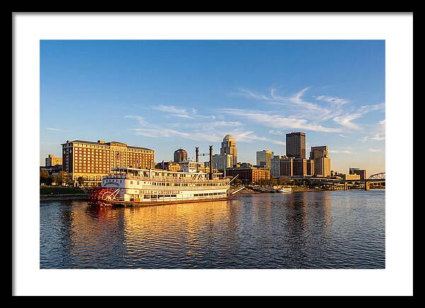 Belle Of Louisville At Sunset