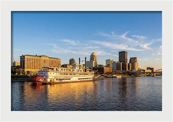 Belle Of Louisville At Sunset