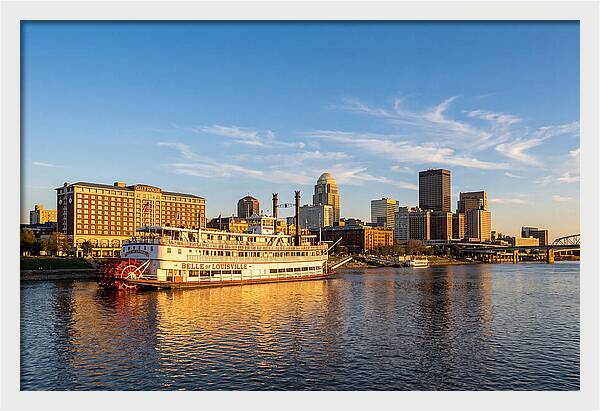 Belle Of Louisville At Sunset