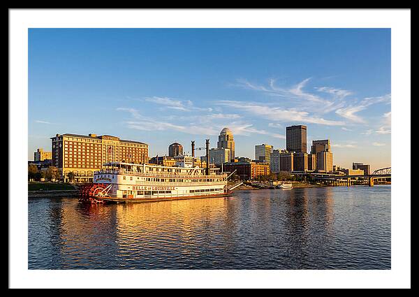 Belle Of Louisville At Sunset