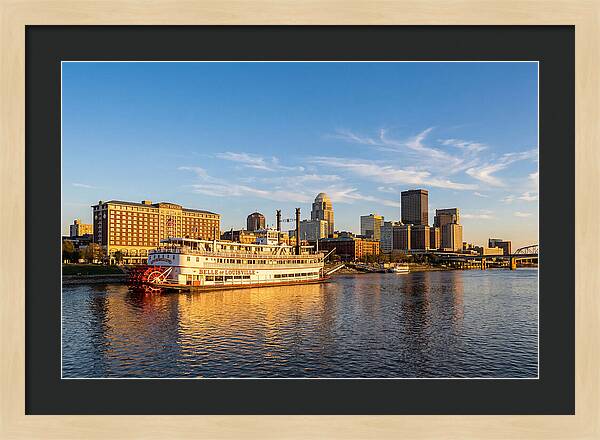 Belle Of Louisville At Sunset