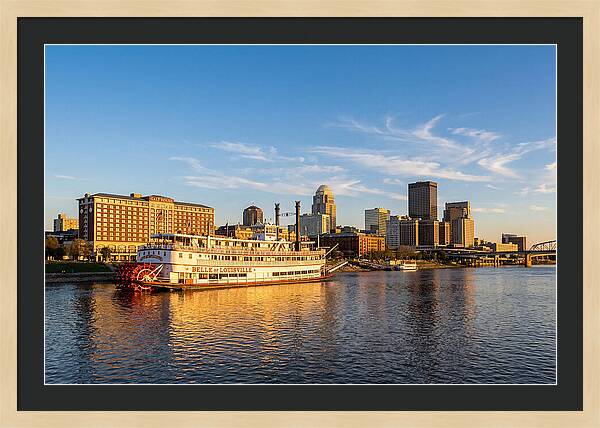 Belle Of Louisville At Sunset