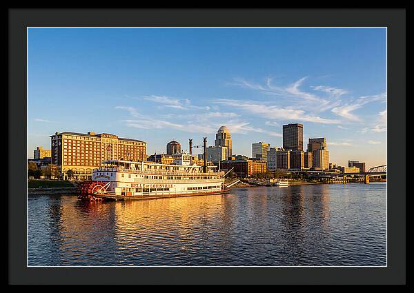 Belle Of Louisville At Sunset
