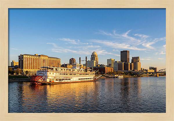 Belle Of Louisville At Sunset