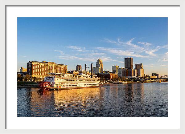 Belle Of Louisville At Sunset