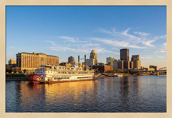 Belle Of Louisville At Sunset