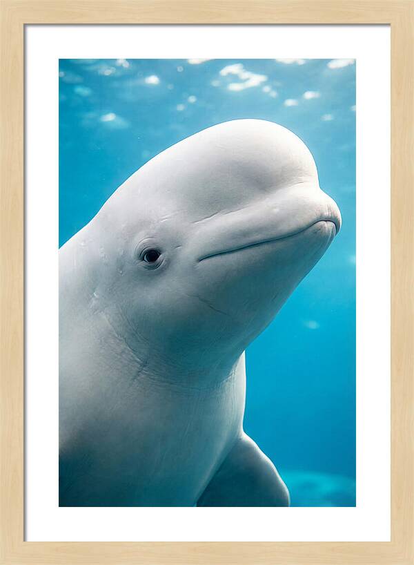 Beluga Whale Closeup