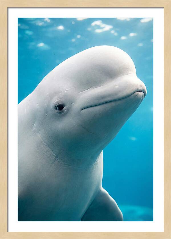 Beluga Whale Closeup