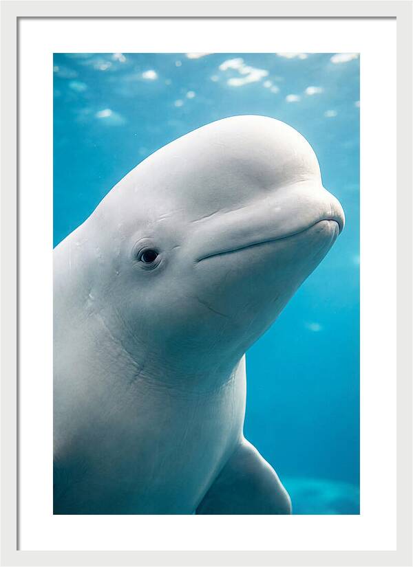 Beluga Whale Closeup