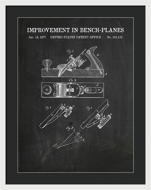 Bench Plane Chalkboard Patent Us192132a