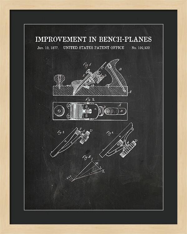 Bench Plane Chalkboard Patent Us192132a