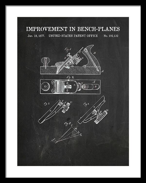 Bench Plane Chalkboard Patent Us192132a