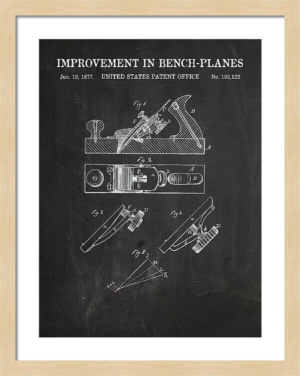 Bench Plane Chalkboard Patent Us192132a