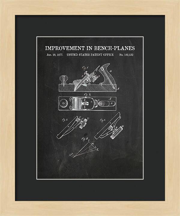 Bench Plane Chalkboard Patent Us192132a