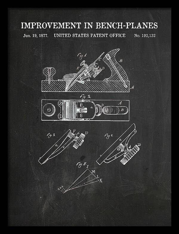Bench Plane Chalkboard Patent Us192132a