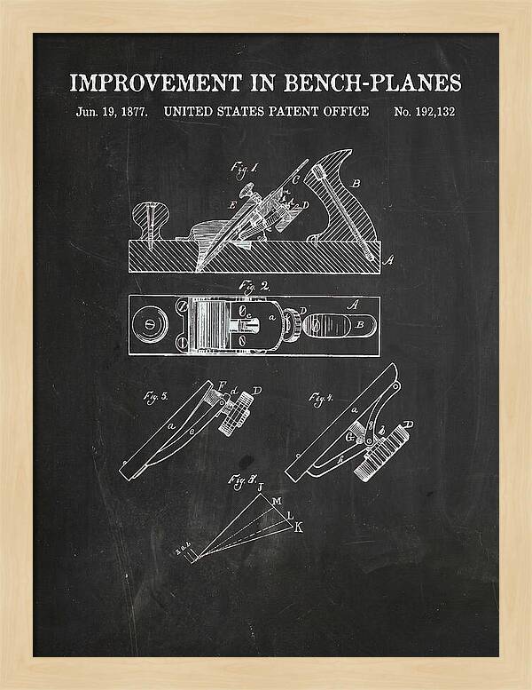 Bench Plane Chalkboard Patent Us192132a
