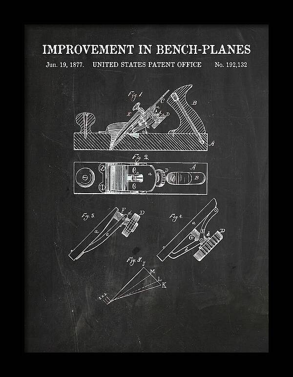 Bench Plane Chalkboard Patent Us192132a