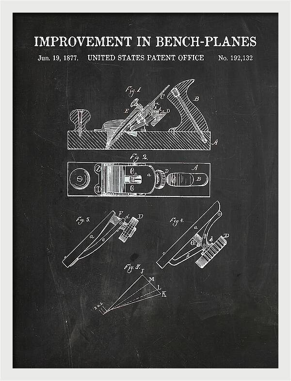 Bench Plane Chalkboard Patent Us192132a