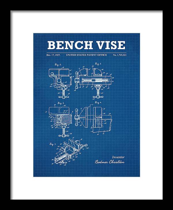 Bench Vise Blueprint Patent Us1765321a