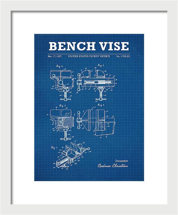 Bench Vise Blueprint Patent Us1765321a