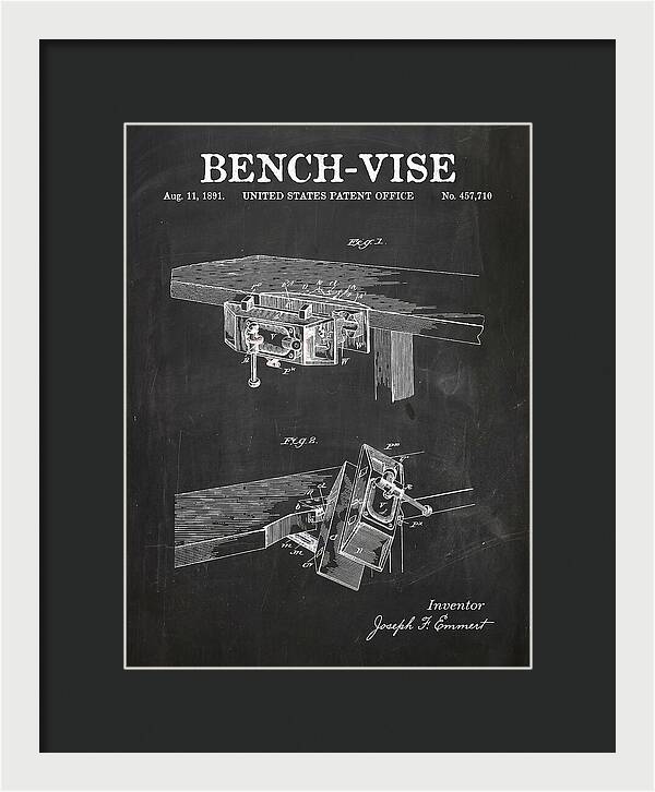 Bench Vise Chalkboard Patent Us457710a