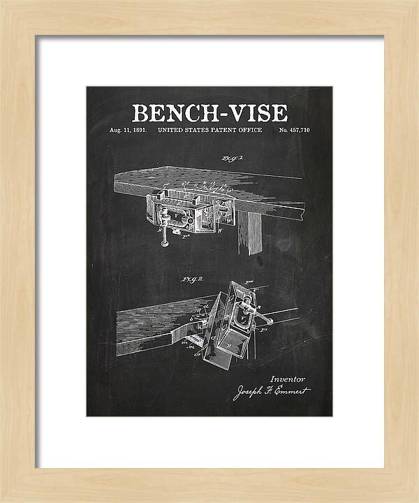 Bench Vise Chalkboard Patent Us457710a