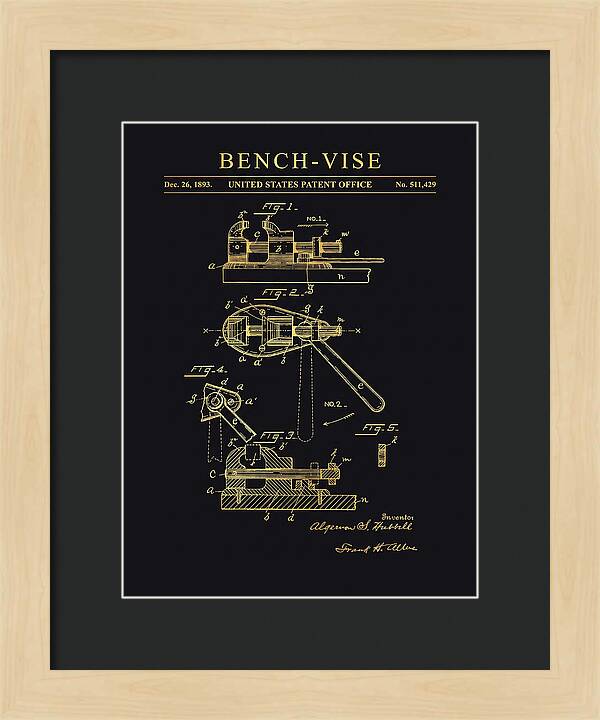 Bench Vise Gold Patent Us511429a