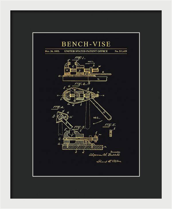 Bench Vise Gold Patent Us511429a
