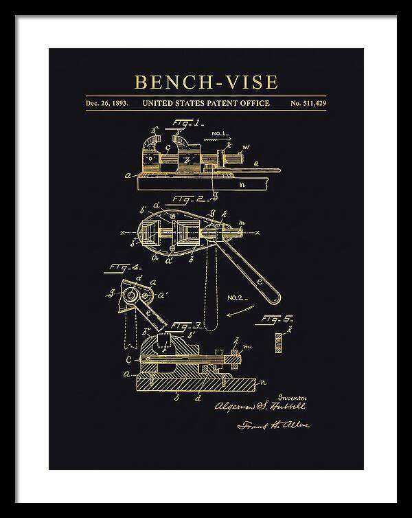 Bench Vise Gold Patent Us511429a