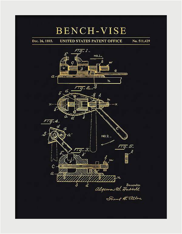 Bench Vise Gold Patent Us511429a