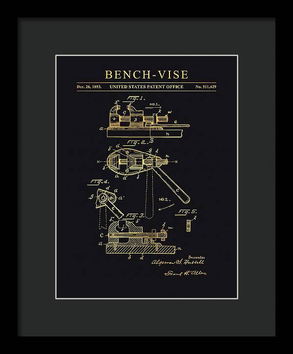 Bench Vise Gold Patent Us511429a