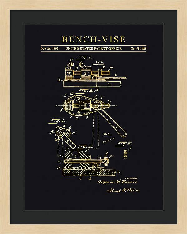 Bench Vise Gold Patent Us511429a