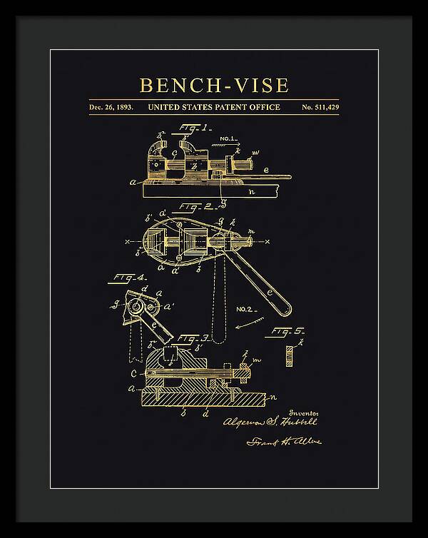 Bench Vise Gold Patent Us511429a