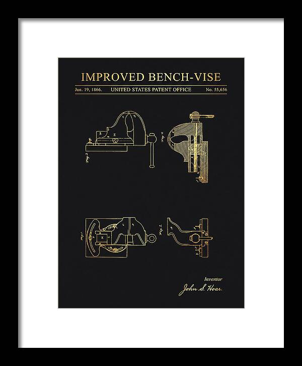 Bench Vise Gold Patent Us55656a