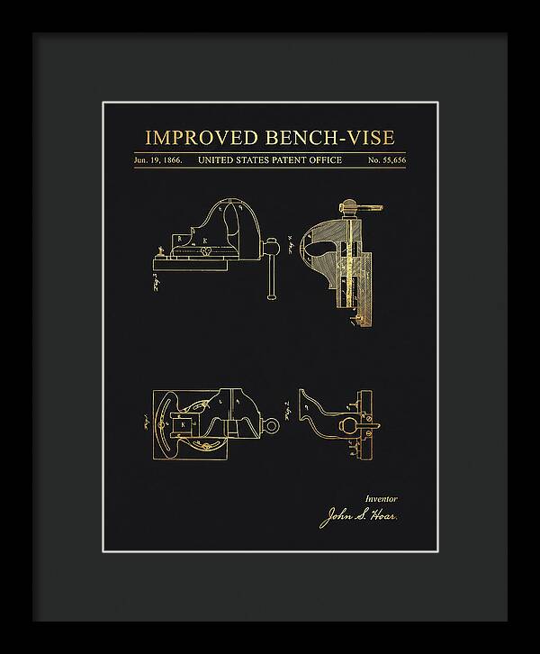 Bench Vise Gold Patent Us55656a