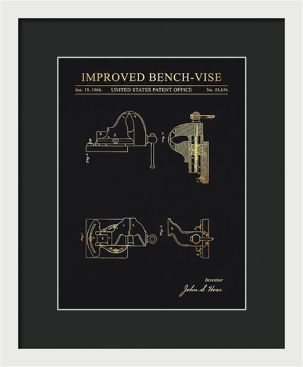 Bench Vise Gold Patent Us55656a