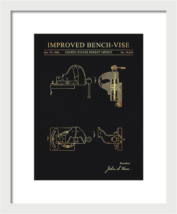 Bench Vise Gold Patent Us55656a