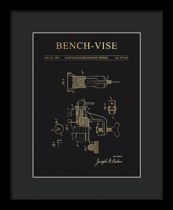 Bench Vise Gold Patent Us877695a
