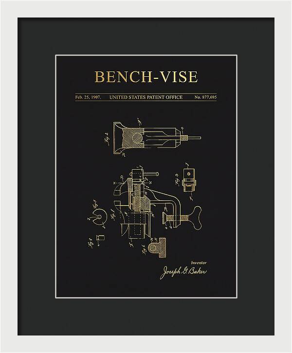 Bench Vise Gold Patent Us877695a